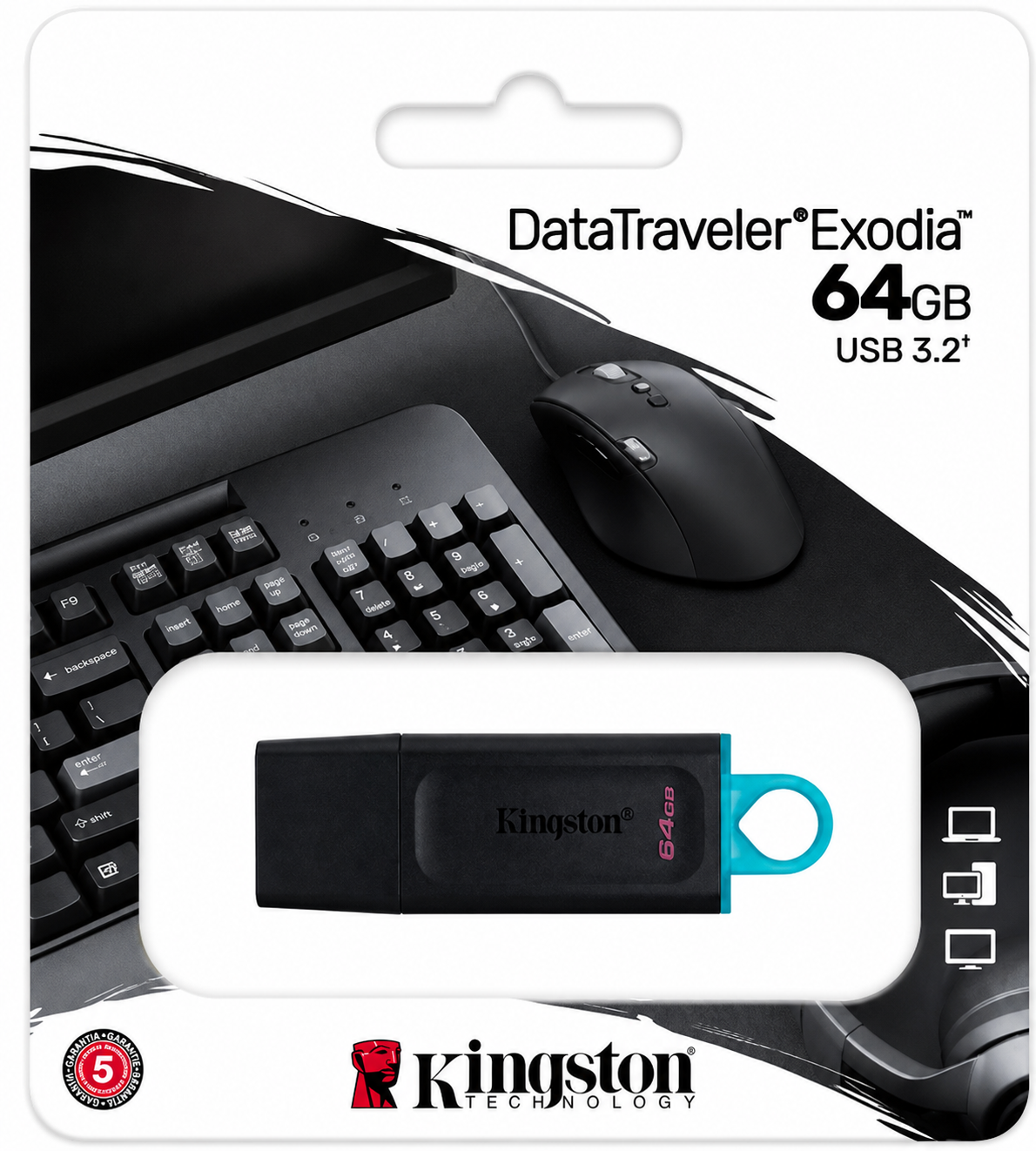 Usb de 64GB marca kingston