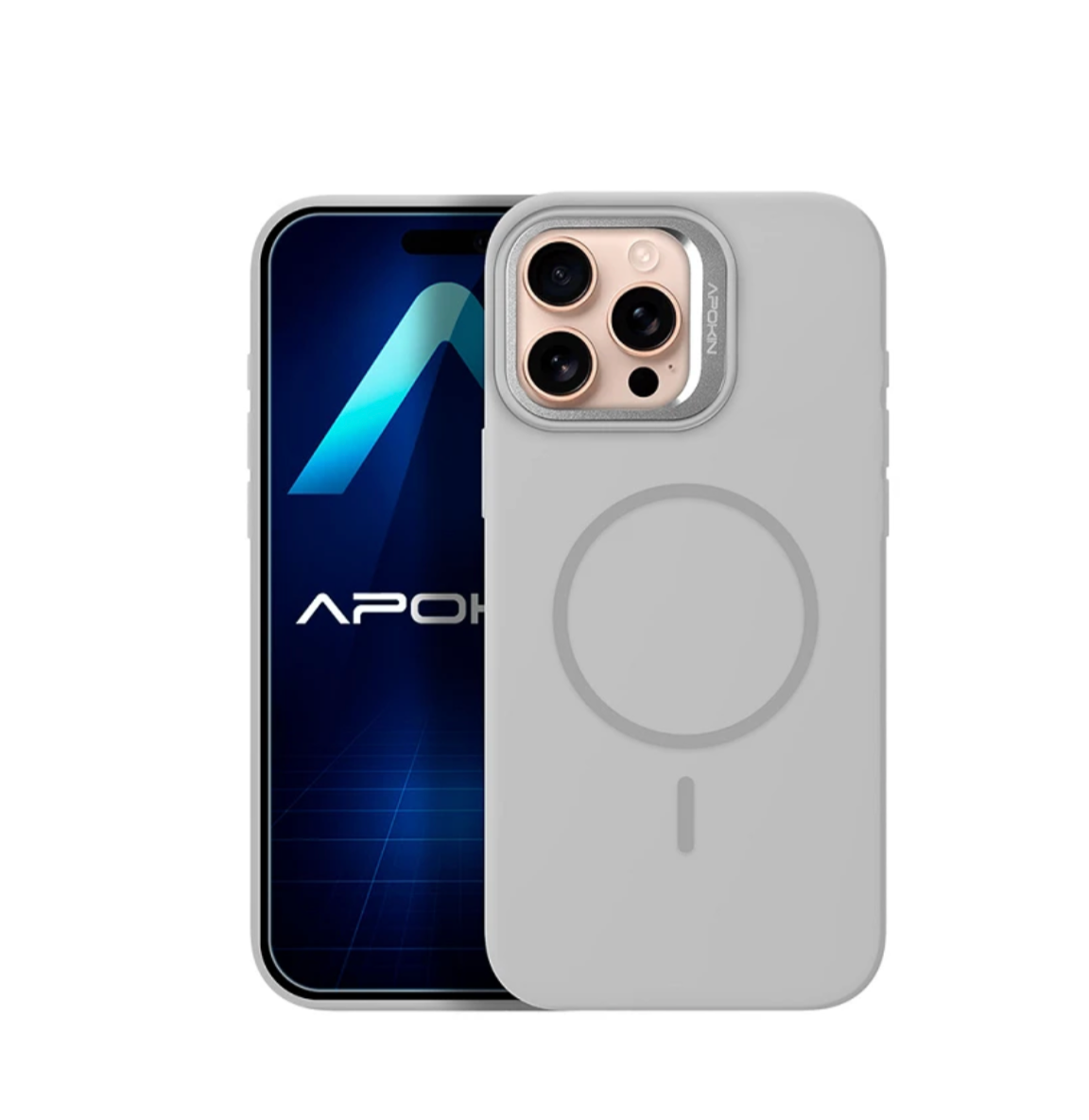 Funda Silicona Premium con Magsafe y Soporte iPhone 15 Pro Max