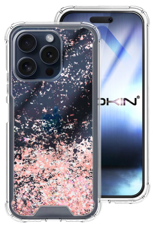 Funda gel purpurina iPhone 15 Pro Max