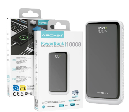 Power Bank Carga Rapida 18.5w 10.000mHa 71196 Blanco