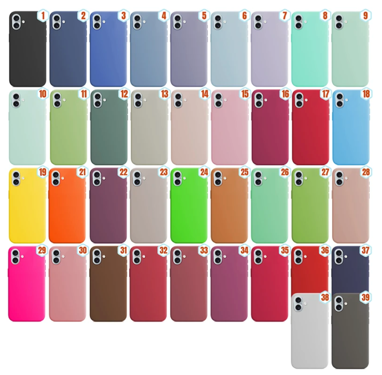 Funda Silicona Liquida Efecto Piel iPhone 16