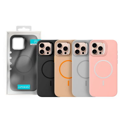 Funda Silicona Premium con Magsafe y Soporte iPhone 15 Pro Max