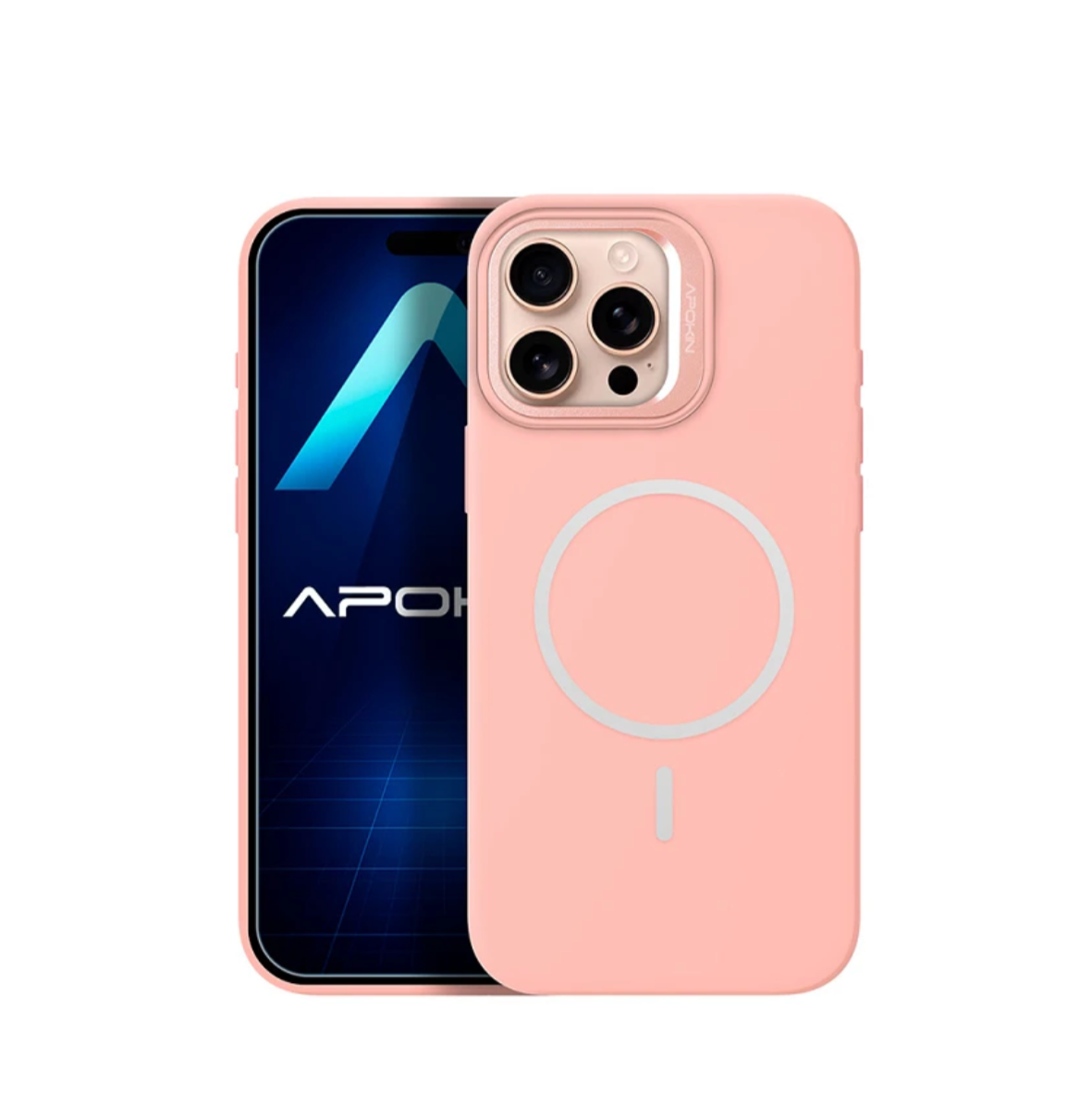 Funda Silicona Premium con Magsafe y Soporte iPhone 15 Pro Max