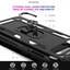 Funda aluminio antigolpe iPhone 14 Pro Max con iman y soporte de anilla 360