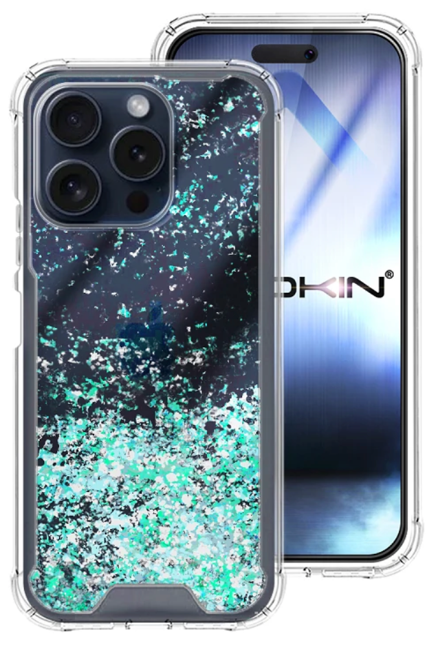 Funda gel purpurina iPhone 15 Pro