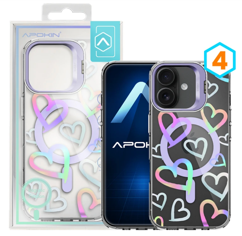 Funda Iridiscente Metalizada Magsafe con Dibujos iPhone 17