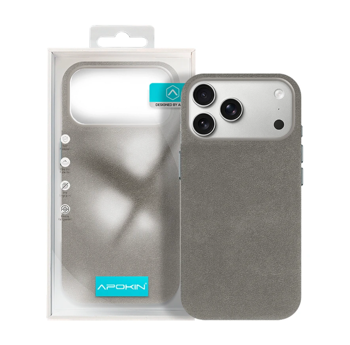 Funda Piel Alcántara para iPhone 17 Pro