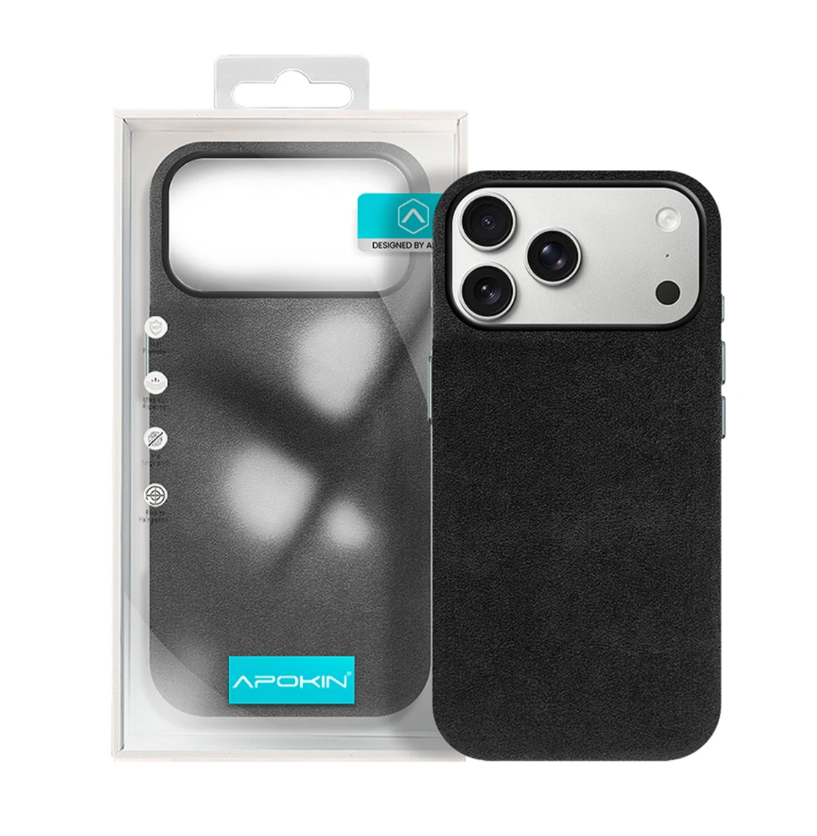 Funda Piel Alcántara para iPhone 17 Pro