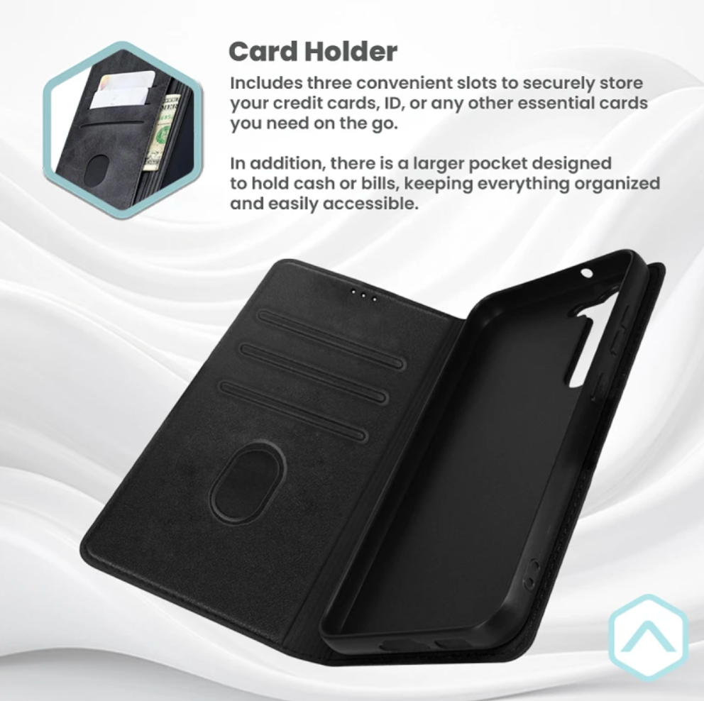 Funda Tapa con Tarjetero iPhone 16 Pro Max Polipiel