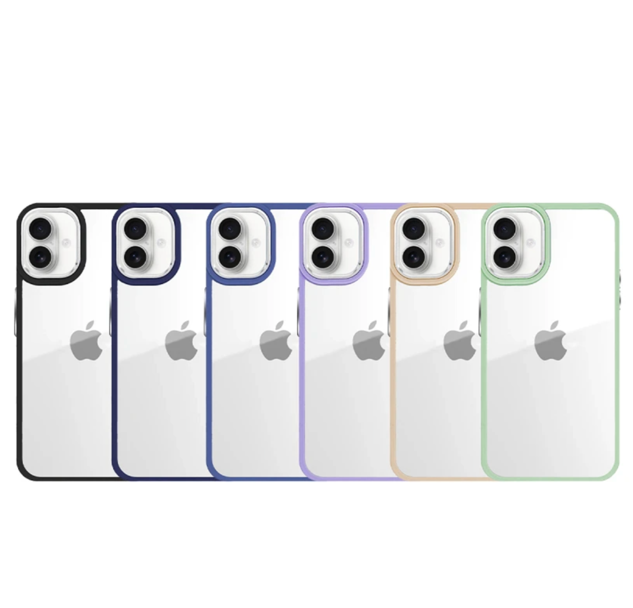 Funda Premium Antigolpe de Silicona para iPhone 16 Borde Camara Aluminio