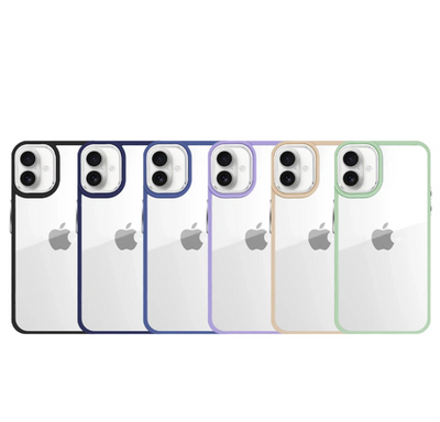 Funda Premium Antigolpe de Silicona para iPhone 16 Borde Camara Aluminio