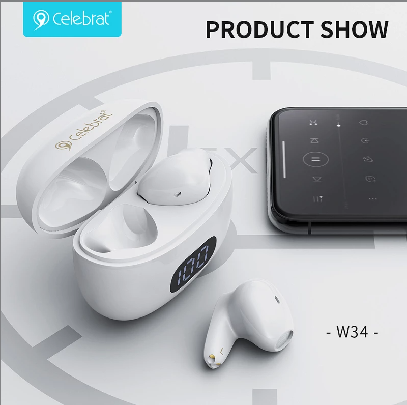 🎧 Auricular Celebrat W34 Bluetooth 5.3