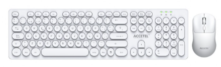 PCT242WT Pack Teclado y Ratón Inalámbrico - Blanco (Español)