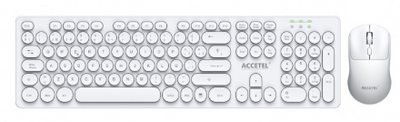 PCT242WT Pack Teclado y Ratón Inalámbrico - Blanco (Español)