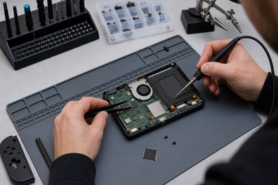Reparación chip IC de carga Nintendo Switch