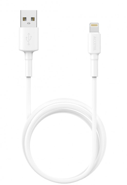 CU2183 Cable Datos TPE 2.4A - iPhone 11/12/13 Blanco (1M)