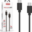CU2106 Cable Datos Carga Rápida 60W USB-C a USB-C Max.20V 3A Negro (1M)