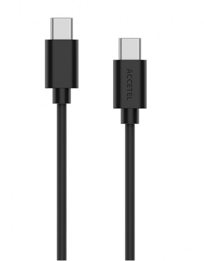 CU2106 Cable Datos Carga Rápida 60W USB-C a USB-C Max.20V 3A Negro (1M)