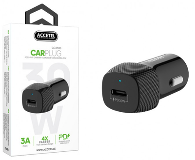 CC330B Cargador Coche con Carga Rápida USB-C PD 30W